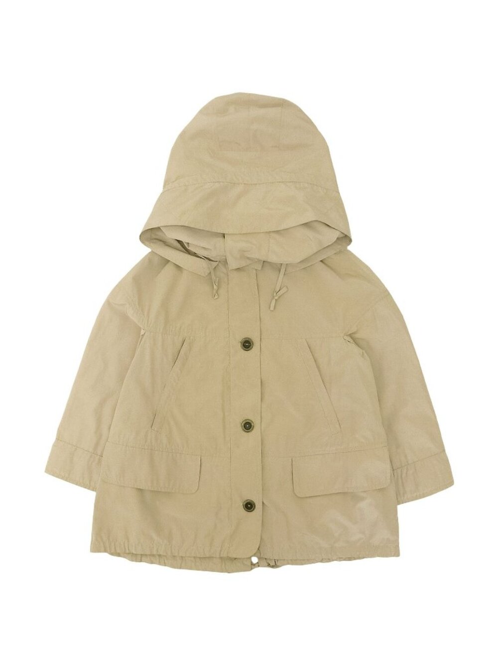 Max Mara Weekend Jacket Nylon Hooded Cotton Beige